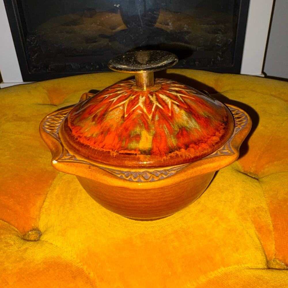Vintage 1960s California Originals 755-759 Lidded Serving Bowl MCM